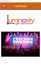 Mobile Screenshot of luminositylightandsound.com